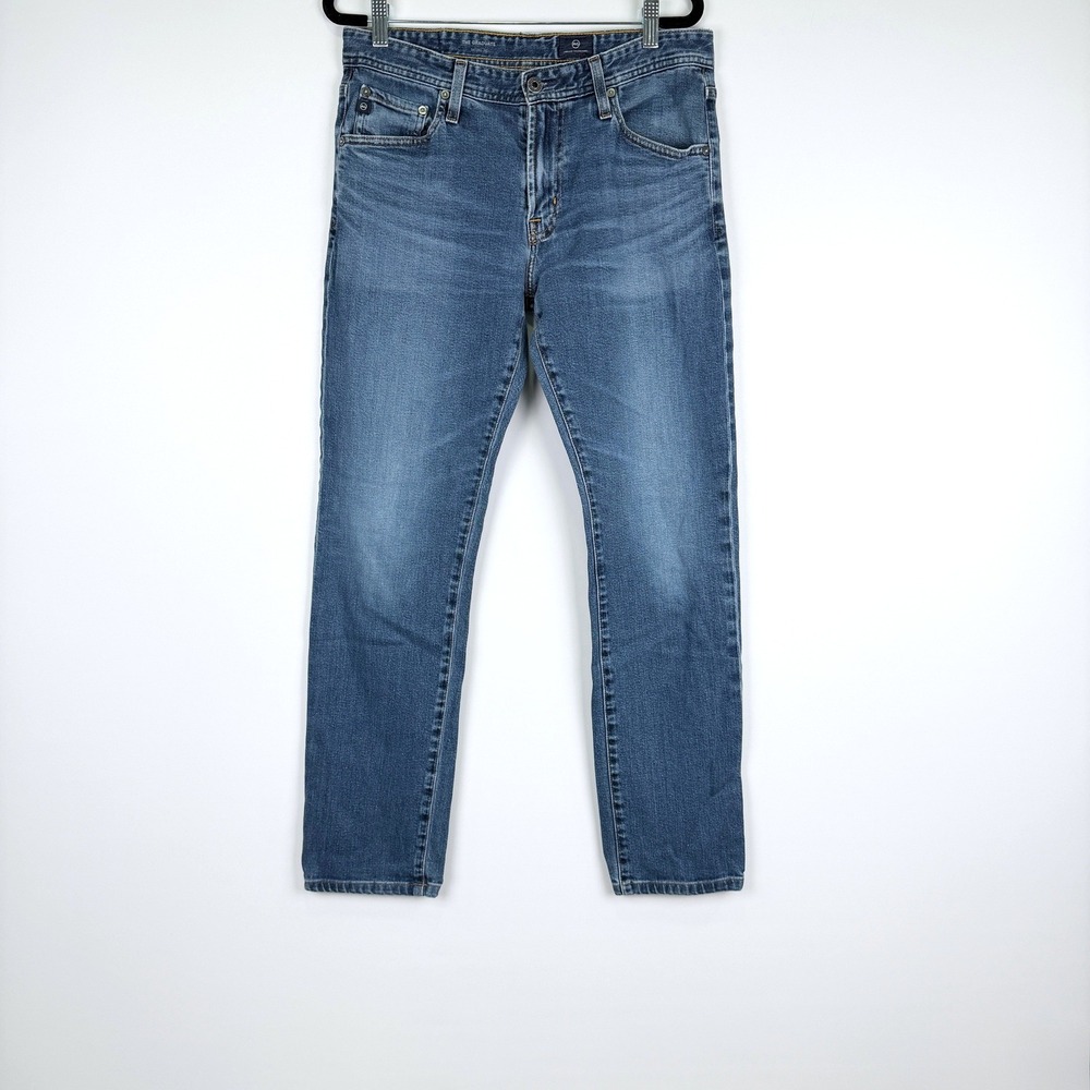 AG Adriano Goldschmied The Graduate Jeans Mens 32x34 Tailored Leg Blue Stretch